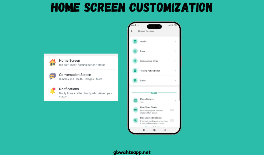 Home Screen Customization